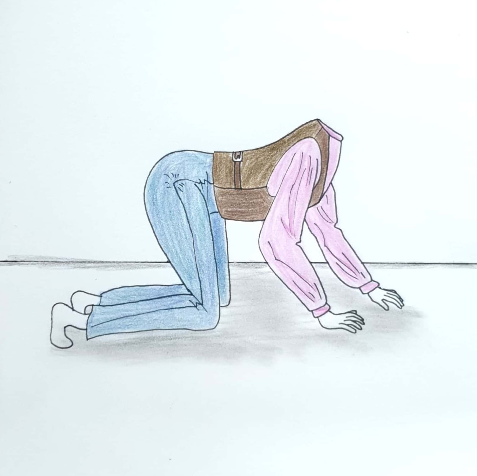  Where is my head? 내 머리 어딨지? / 일러스트 그림 드로잉 / 인물화 그리기