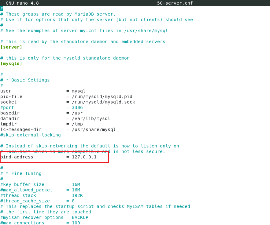  ubuntu에서 MariaDB 외부 접속 허용