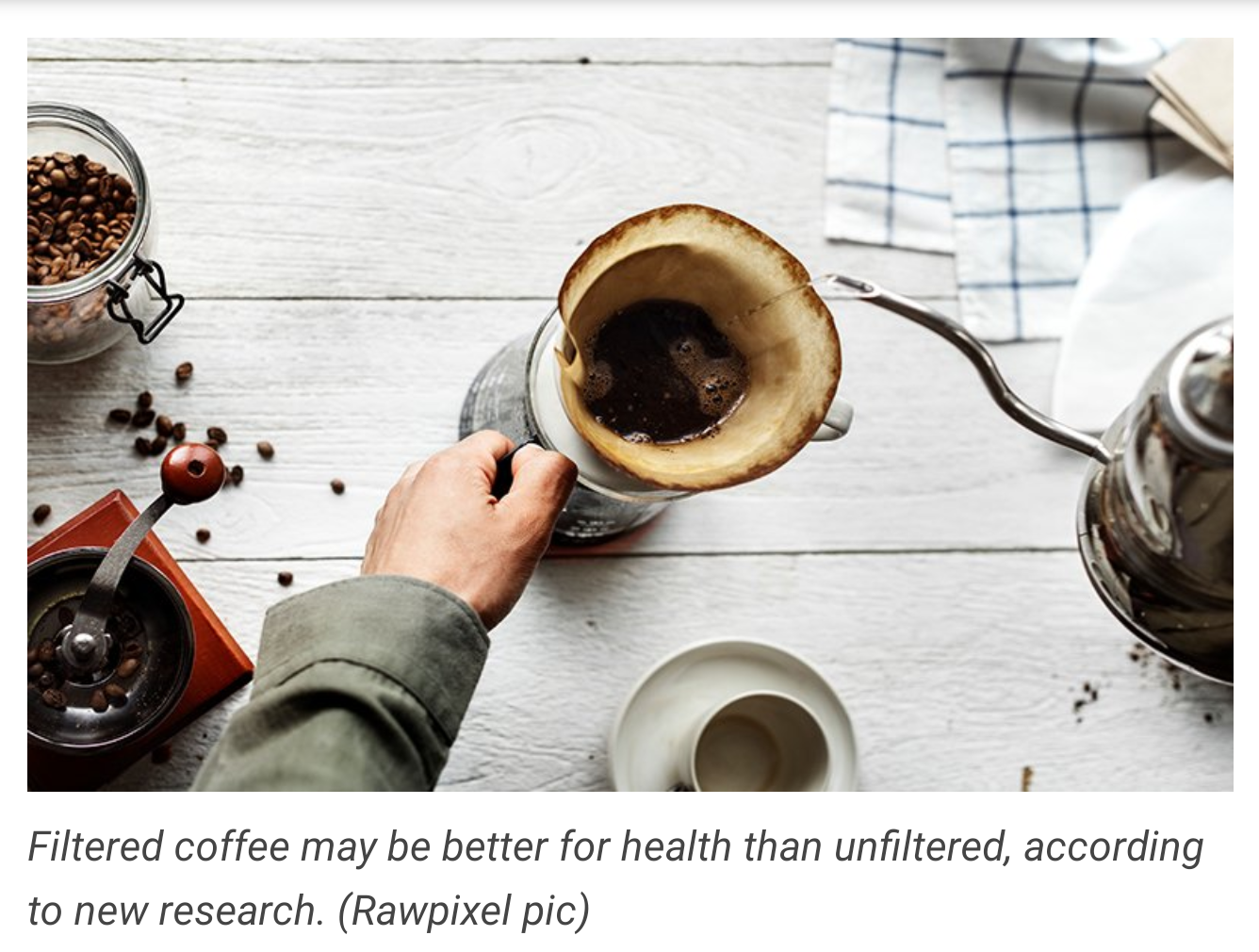 커피 원두 여과없이 끓여 먹으면 심근경색 위험 높아져 Filtered, Unfiltered Coffee Have