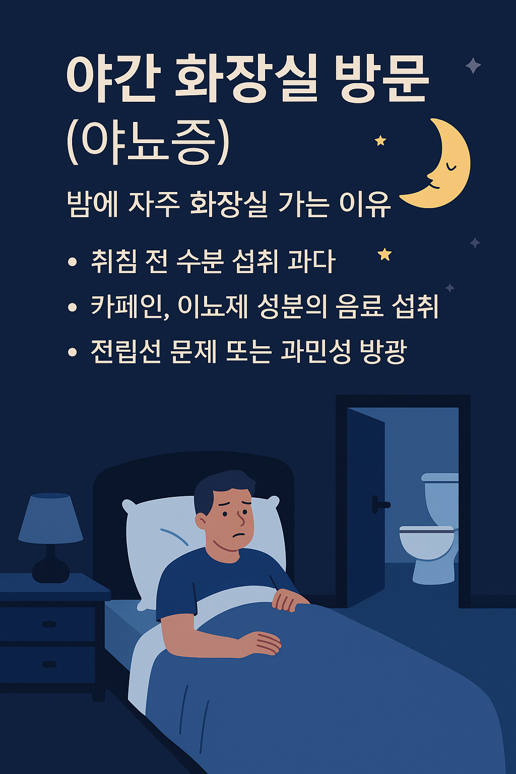 밤에 화장실 자주 가는 이유