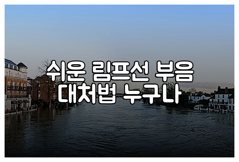 쉬운 림프선 부음 대처법 누구나