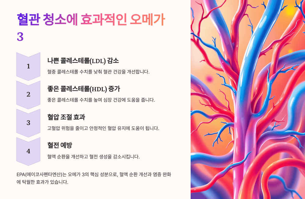 혈관 청소에 효과적인 오메가 3