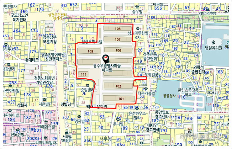 경매(107동 2층 42평) 매매 시세 정보□□경북 경주시 서부동 경주 명사마을 아파트 1