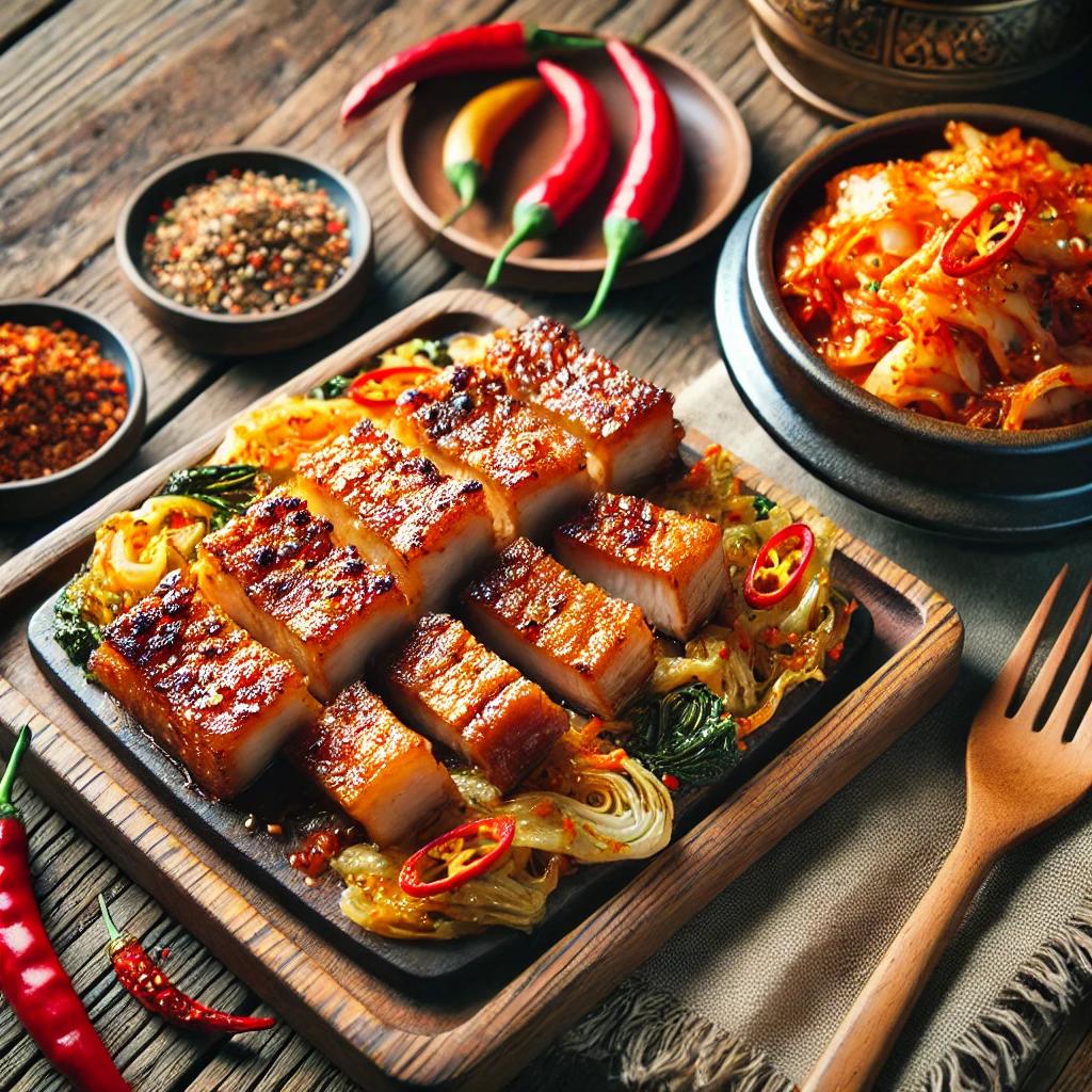 겉절이와 먹으면 맛있는 바싹파돼지불고기