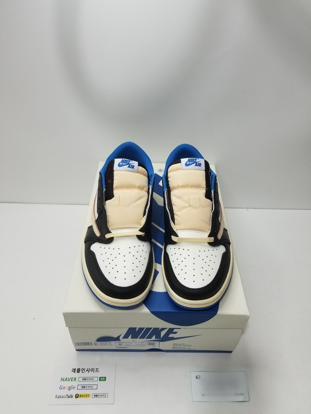  [AIR JORDAN] 트래비스 스캇 x 프라그먼트 x 에어조던1 로우 DM7866-140 남녀공용 (OG공장)