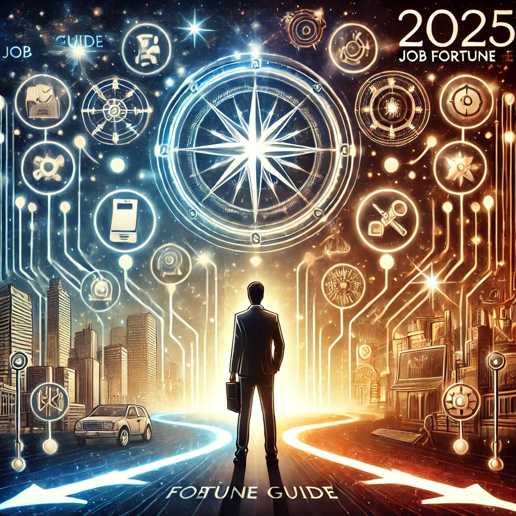 2025년 취업 운세 길잡이를 주제로 한 이미지