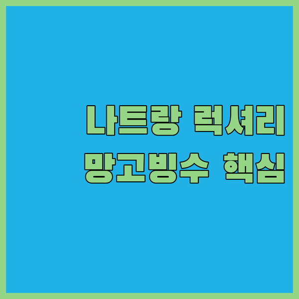 인터컨티넨탈 나트랑 망고빙수가 핵심?