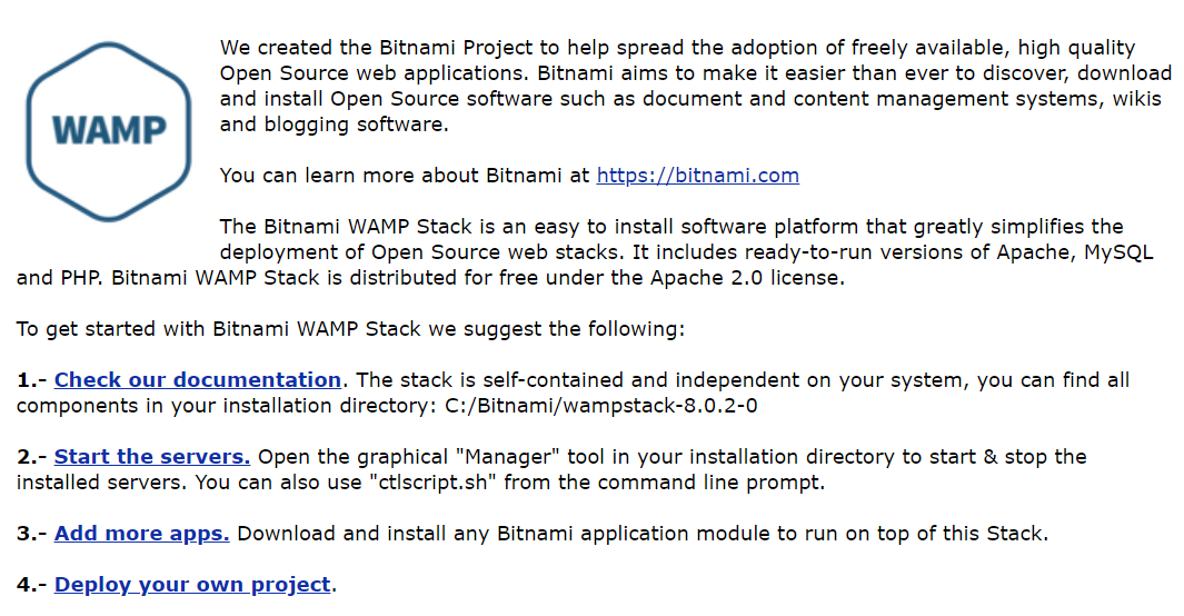 Bitnami를 통한 Windows MySQL 설치 및 실습 환경 구성