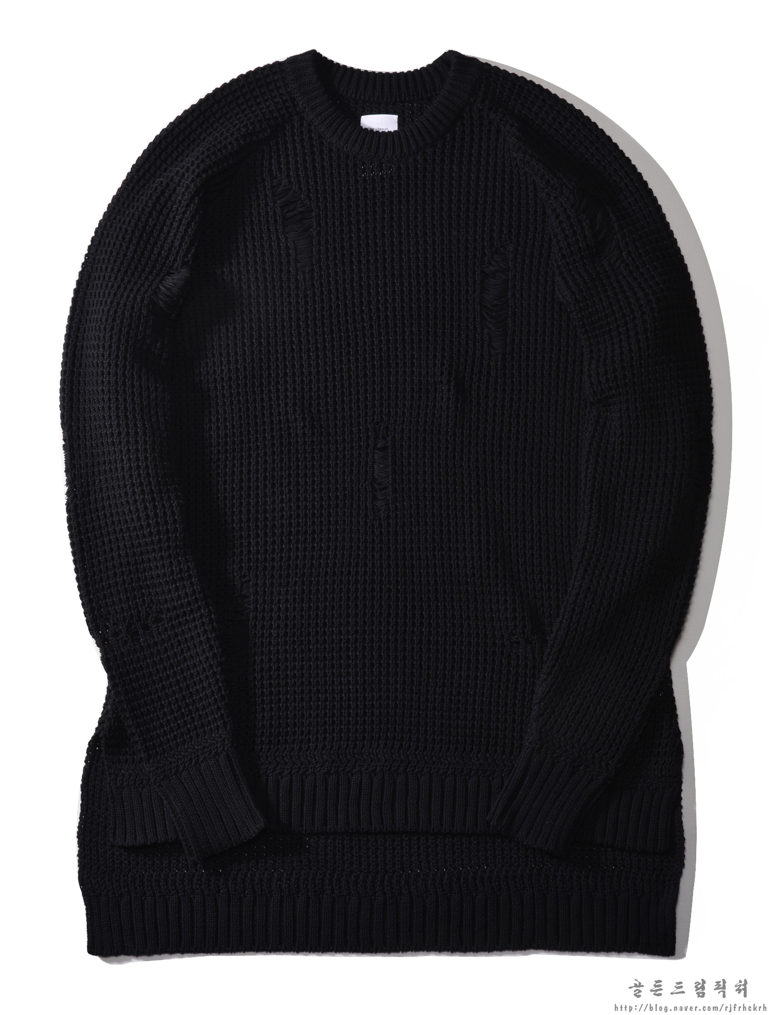 블랙.그린 니트 누끼사진 3