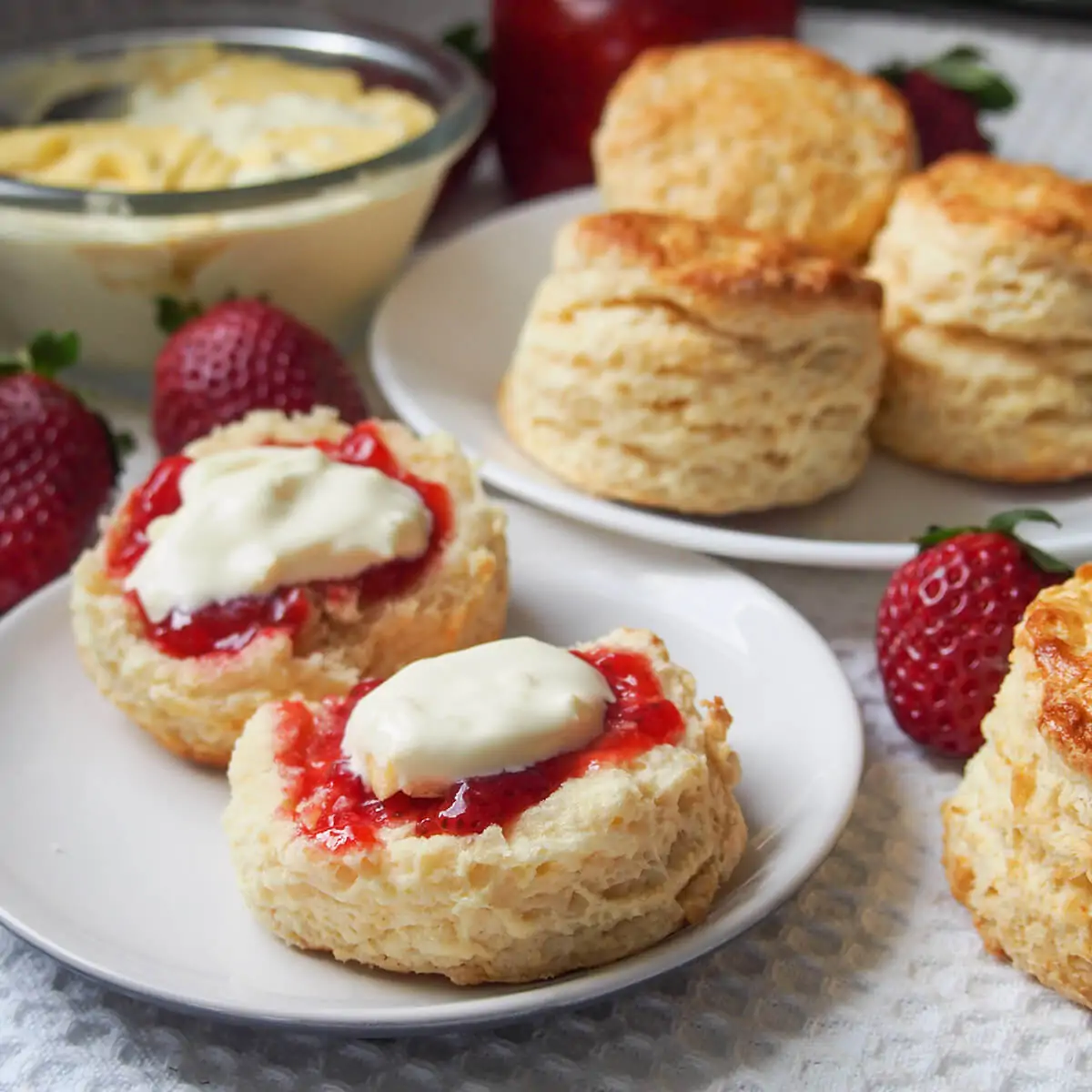 scone with butter