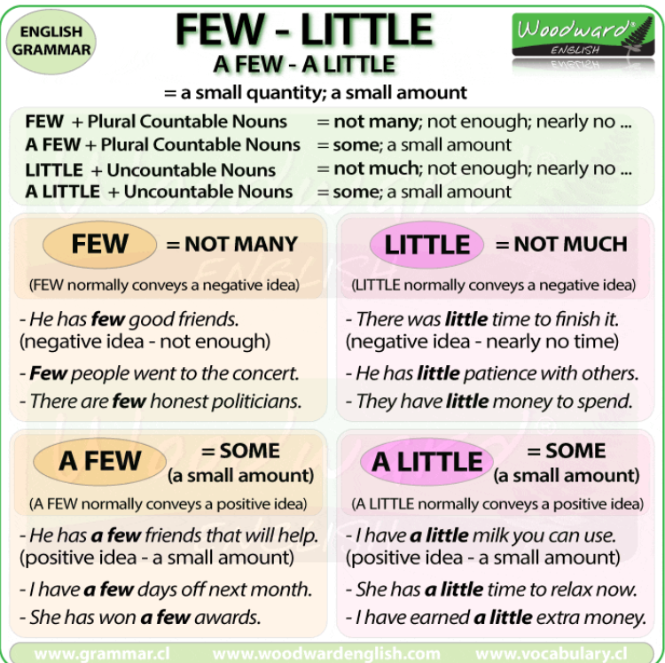  [영어]Little, A little, Few, A Few 사용 방법에 대해서 알아 보아요.
