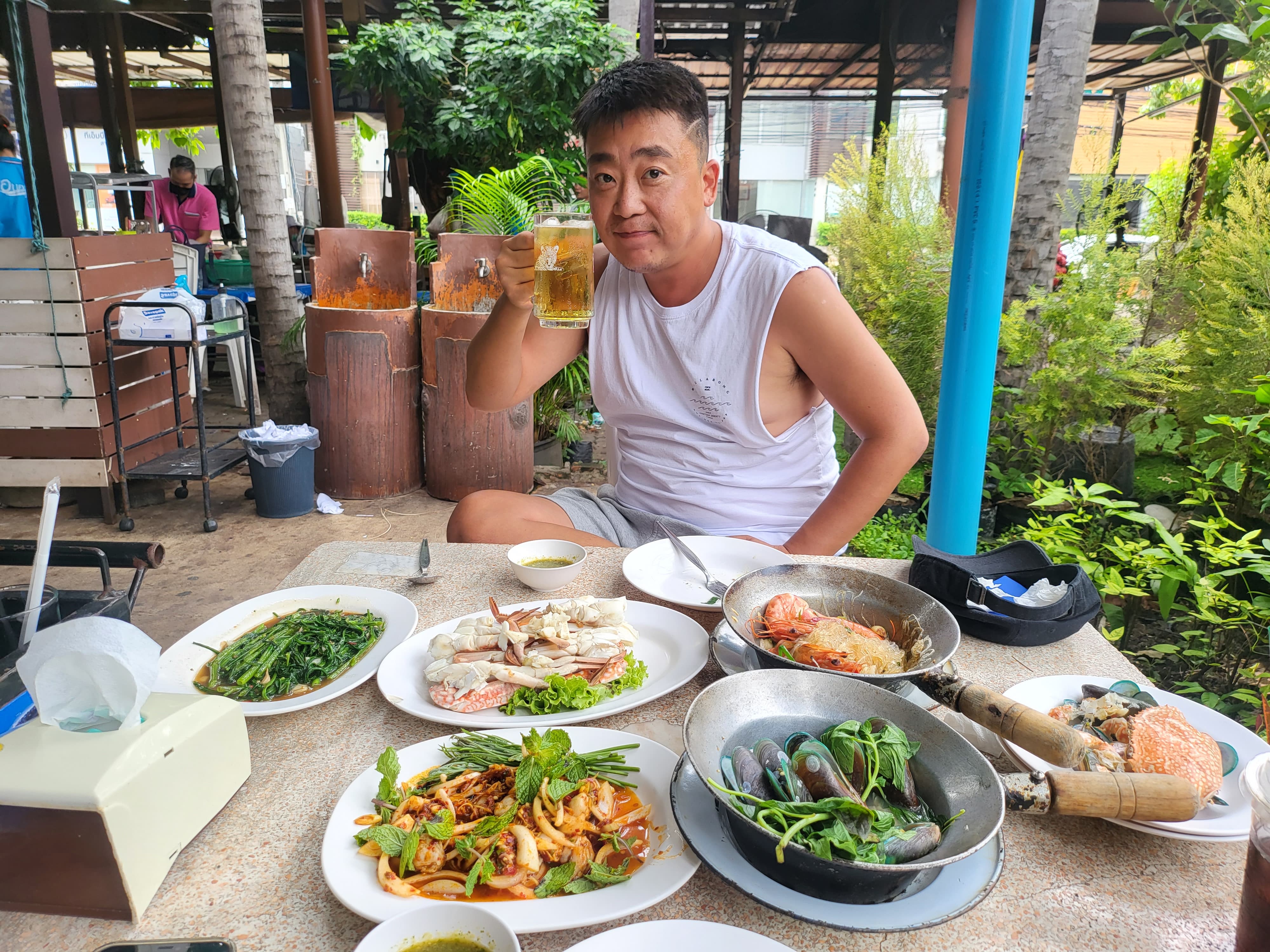 옵아로이 다양한 태국 방콕 음식들
