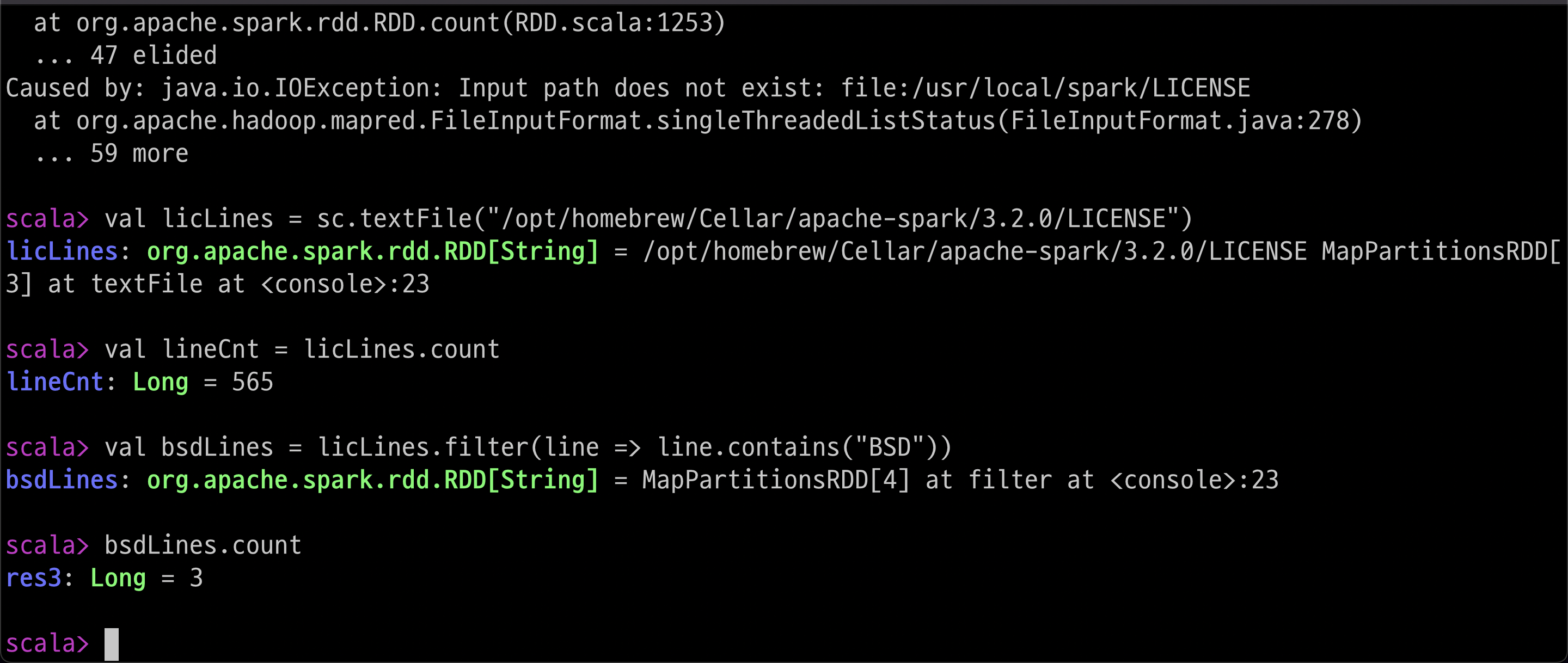  Apache Spark(아파치 스파크) 기초 #1