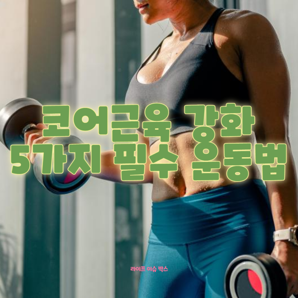 코어근육 강화는 몸의 안정성과 운동 능력을 향상시키는 중요한 요소