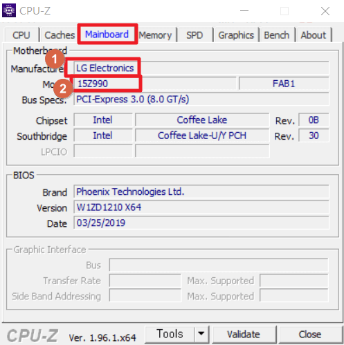 CPU-Z-메인보드-정보