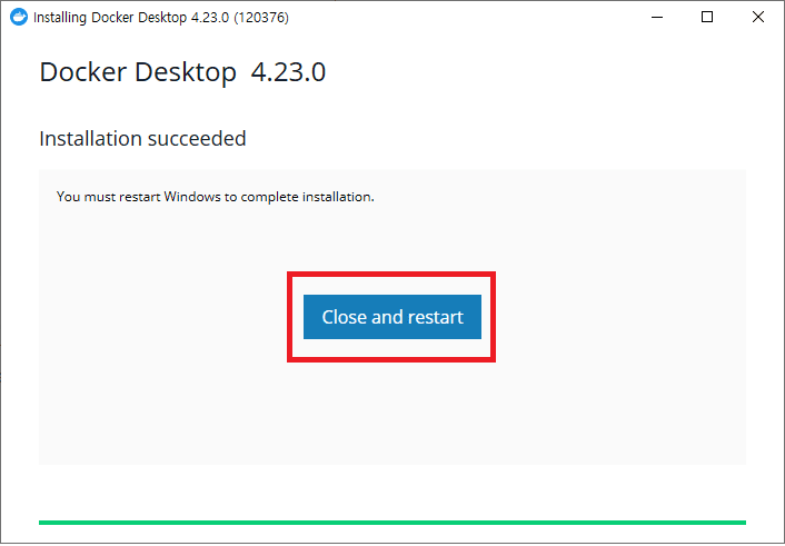 docker install step3