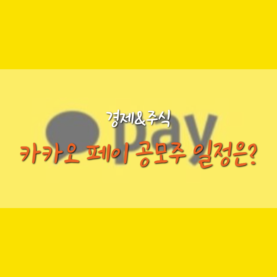  카카오 페이 공모주 일반 청약 방법 및 일정, 9월로 미뤄지나?