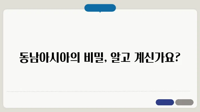 동남아시아 지도 정보