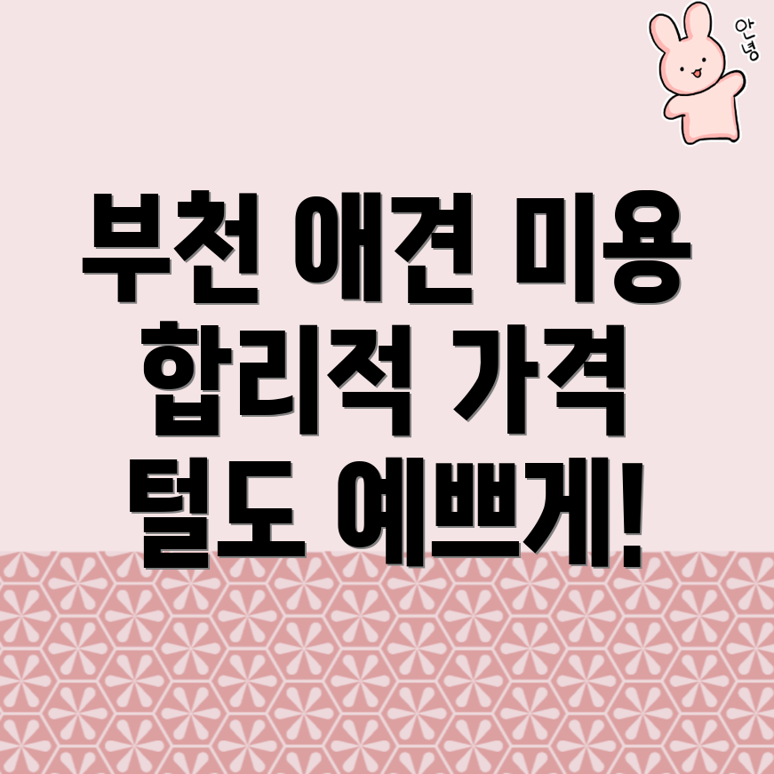 부천역 애견미용