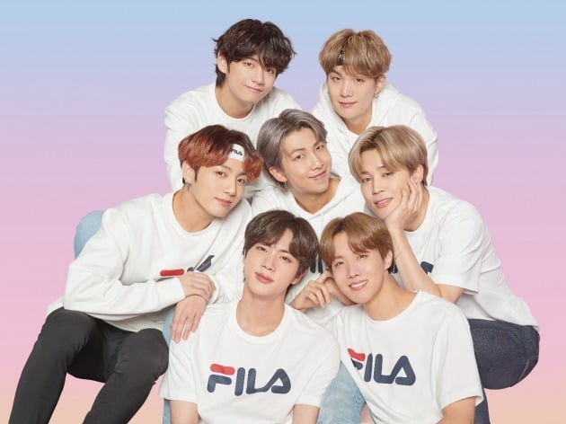  'BTS 커플템' 예약 시작 휠라, '러브 유어셀프 컬렉션'
