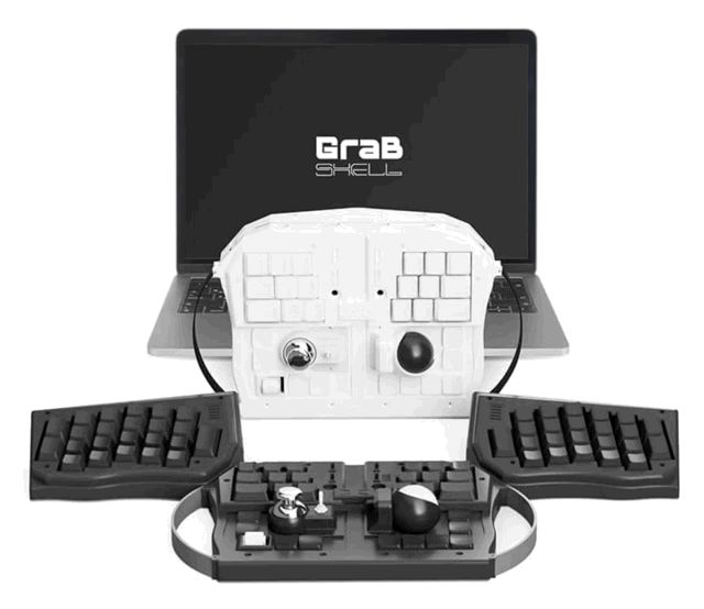  'Grabshell' 누워서 사용하는 키보드가 있다?
