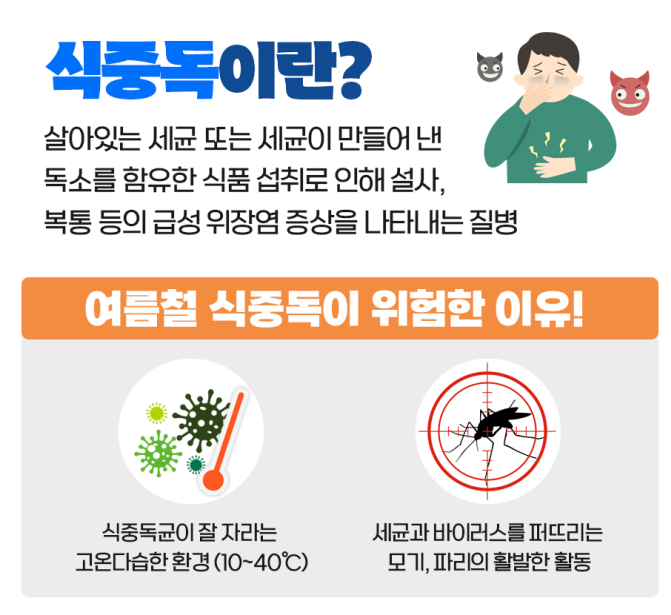 여름 식중독의 원인 증상 대처법