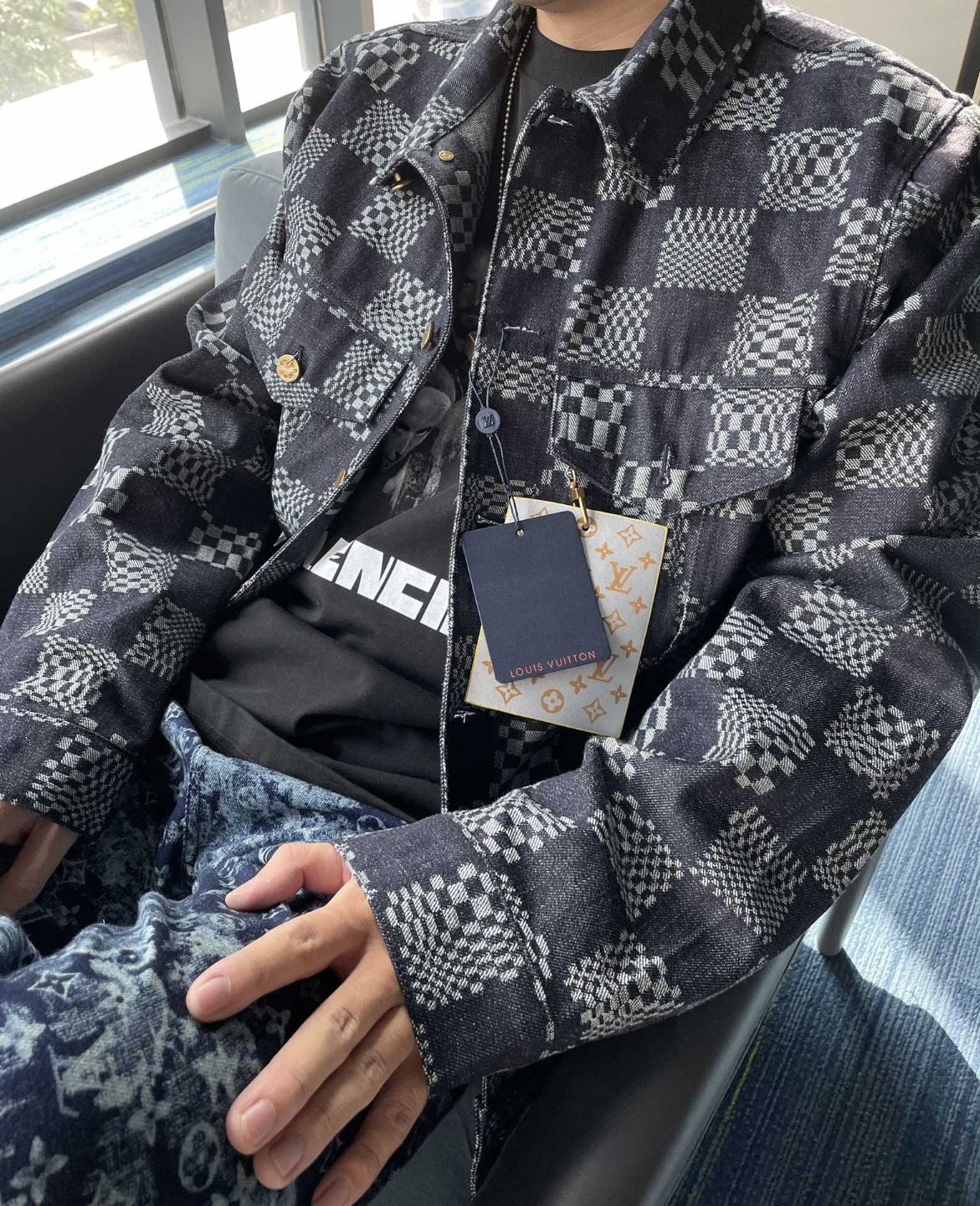  [LOUIS VUITTON] 루이비통 디스토티드 다미에 데님 자켓 1A8WBK
