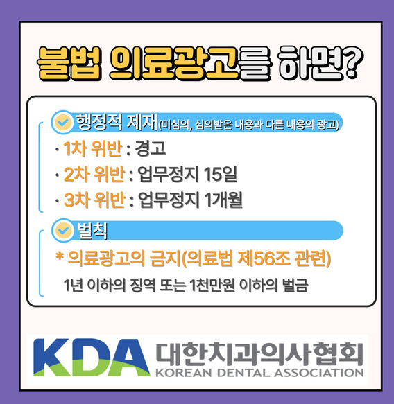 불법 의료광고 제재