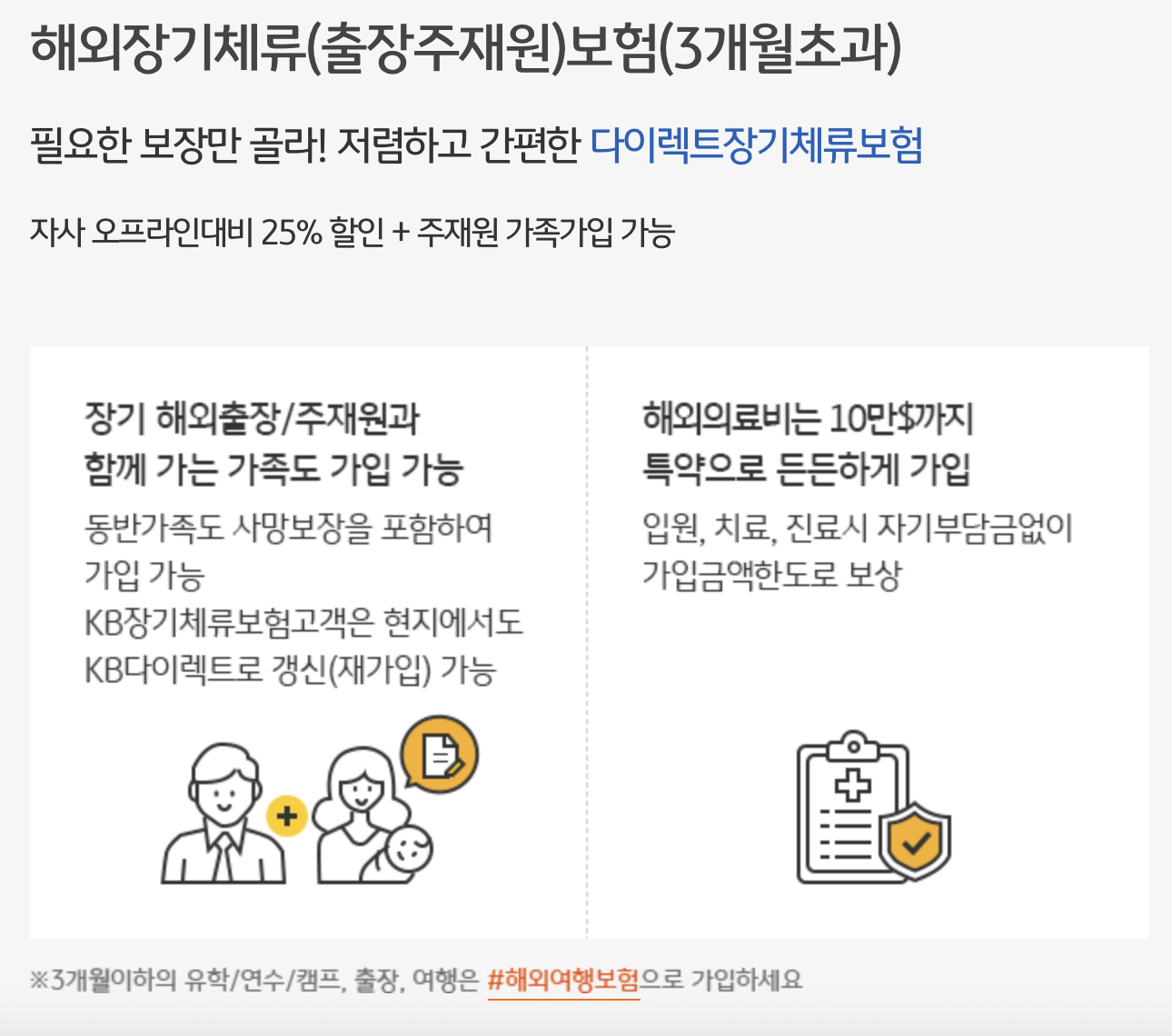 KB 해외장기체류보험(출장주재원)