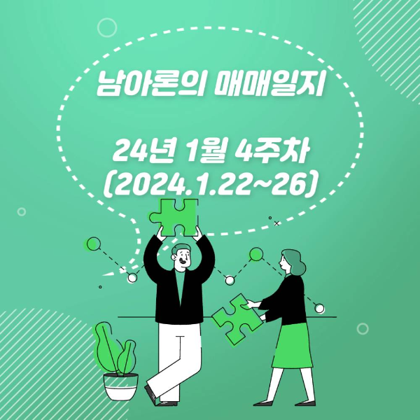 남아론의 매매일지(24년1월4주차)