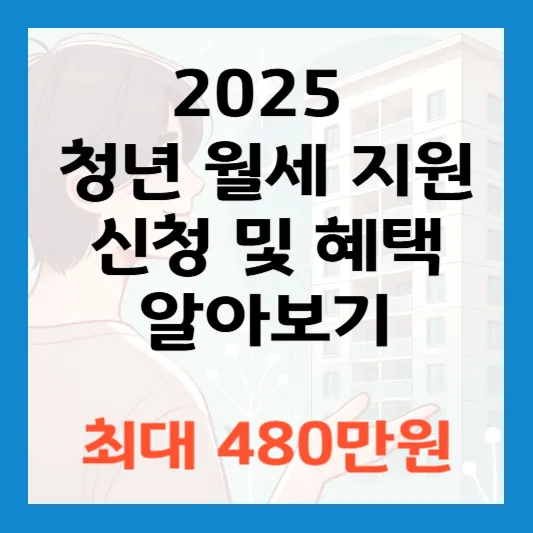 2025 청년 월세 지원 신청 및 혜택