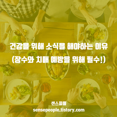 건강을 위해 소식을 해야하는 이유