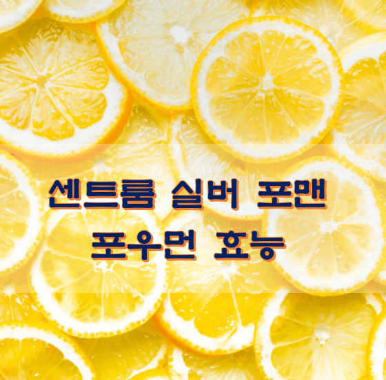  센트룸 실버 포맨 포우먼 효능