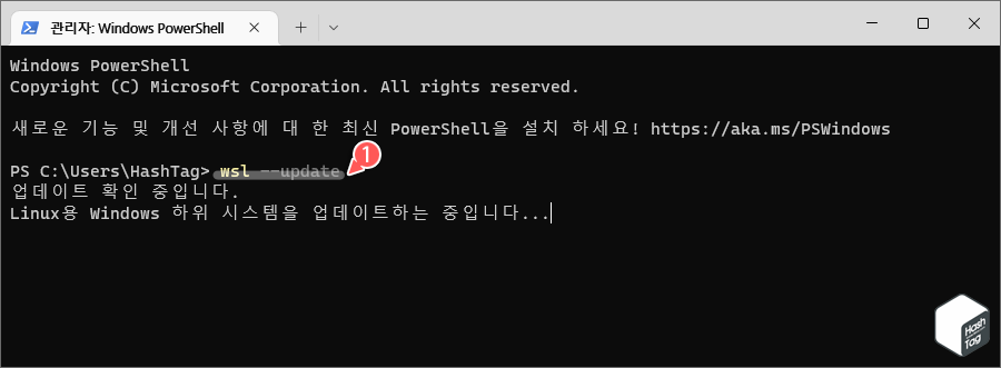 WSL 업데이트