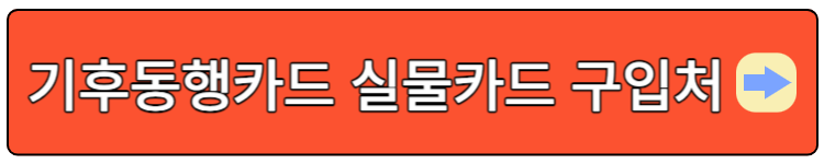 기후동행카드 경기도 인천 신청 및 판매처 조회