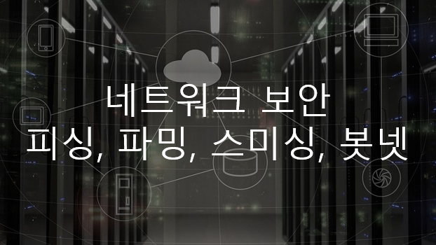  네트워크 보안 - 피싱, 파밍, 스미싱, 봇넷