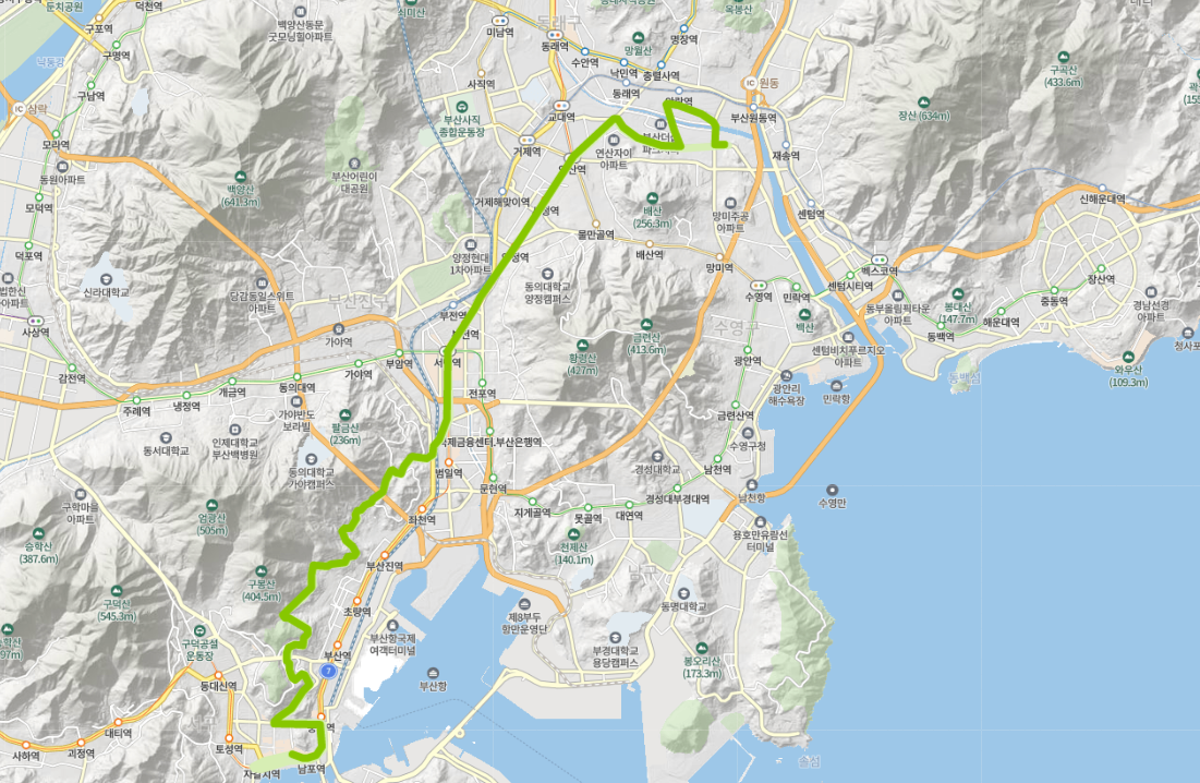  [시내]부산 86번 버스 노선 정보 : 연산동, 시청, 부전시장 서면역, 국제시장