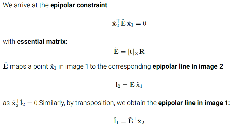 Epipolar Geometry