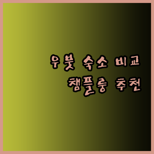 우붓 숙소 고민 끝! 챔플룽 사리 호