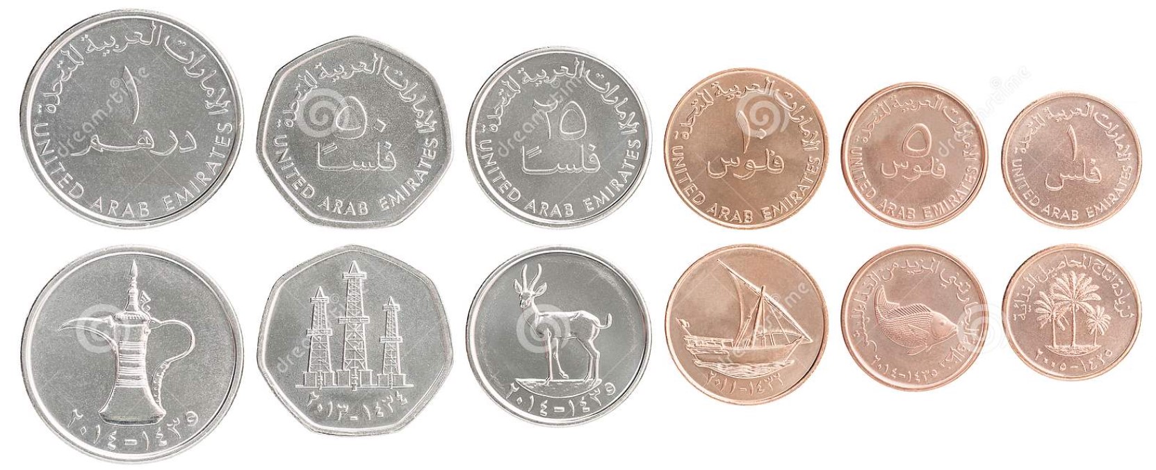 아랍에미리트 디르함 동전