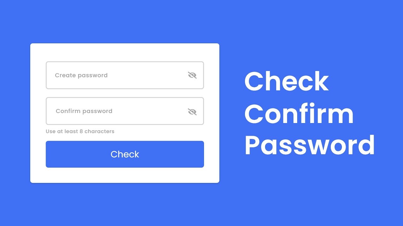Confirm password