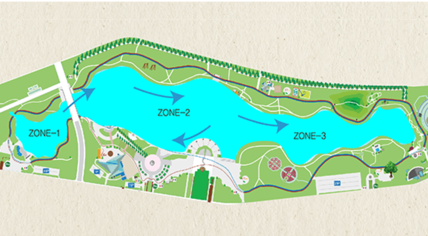 일산호수공원-산책코스-지도