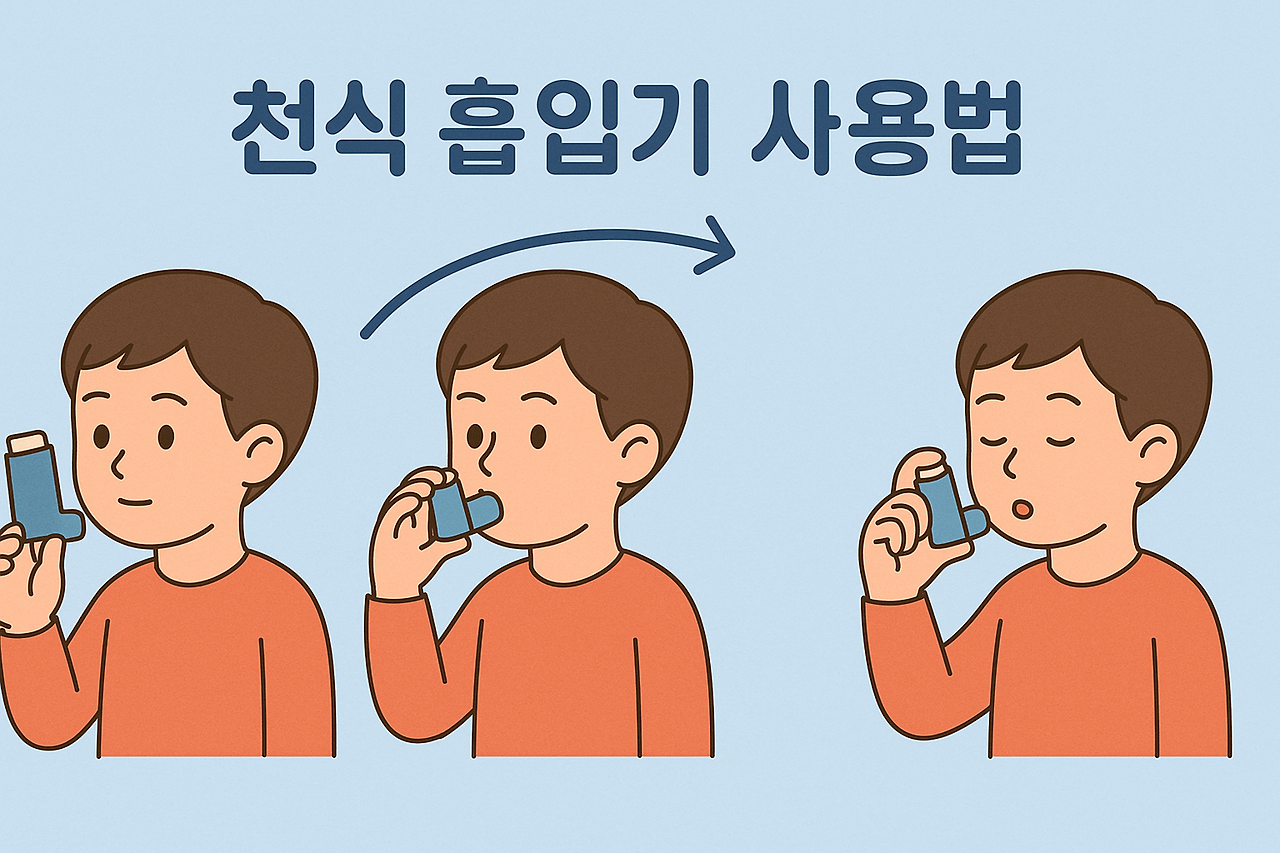 천식 흡입기 사용법
