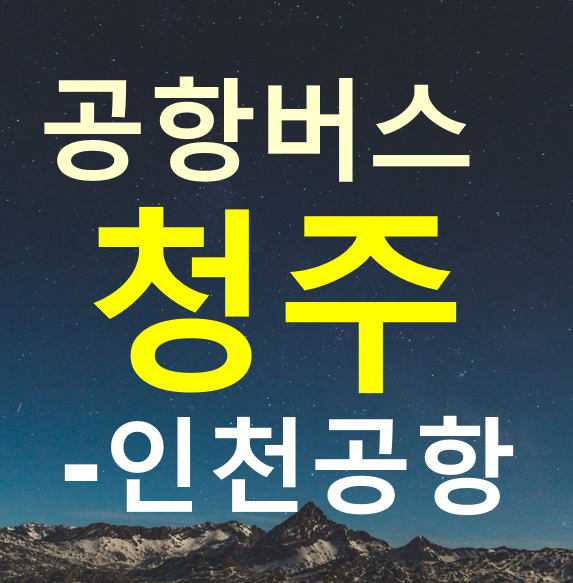  청주 인천공항 버스 / 노선도, 운행시간표, 요금, 버스타고 공항버스 예약