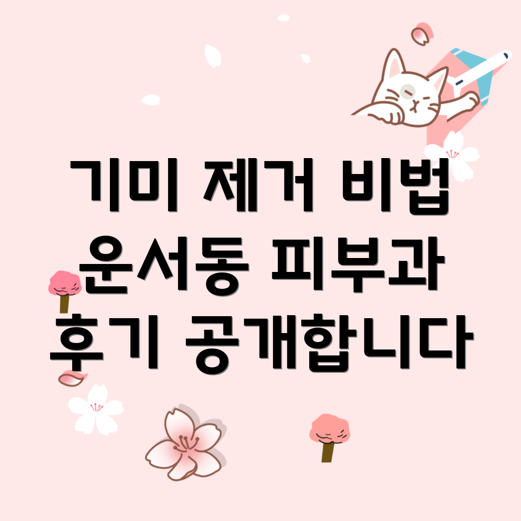 기미 레이저 치료