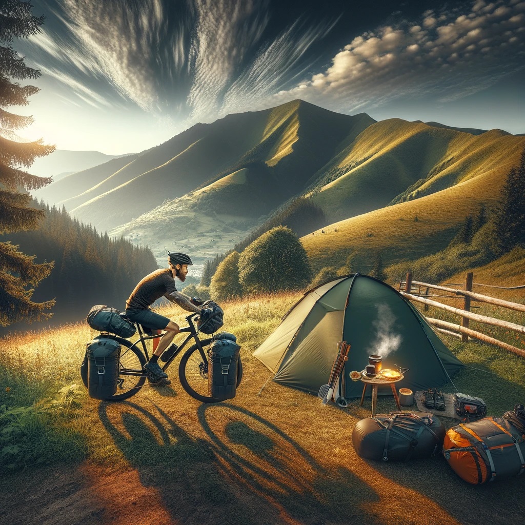 자전거 캠핑