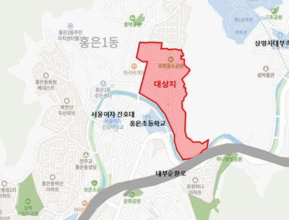 서대문-홍은동-신통기획-후보지