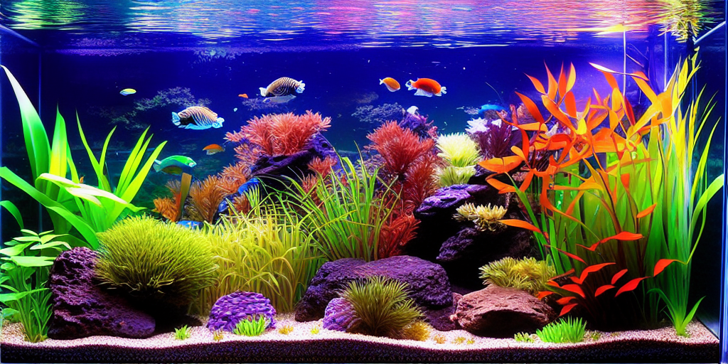 SD 1&#44;5 - a photo of large fish tank&#44; japanese style