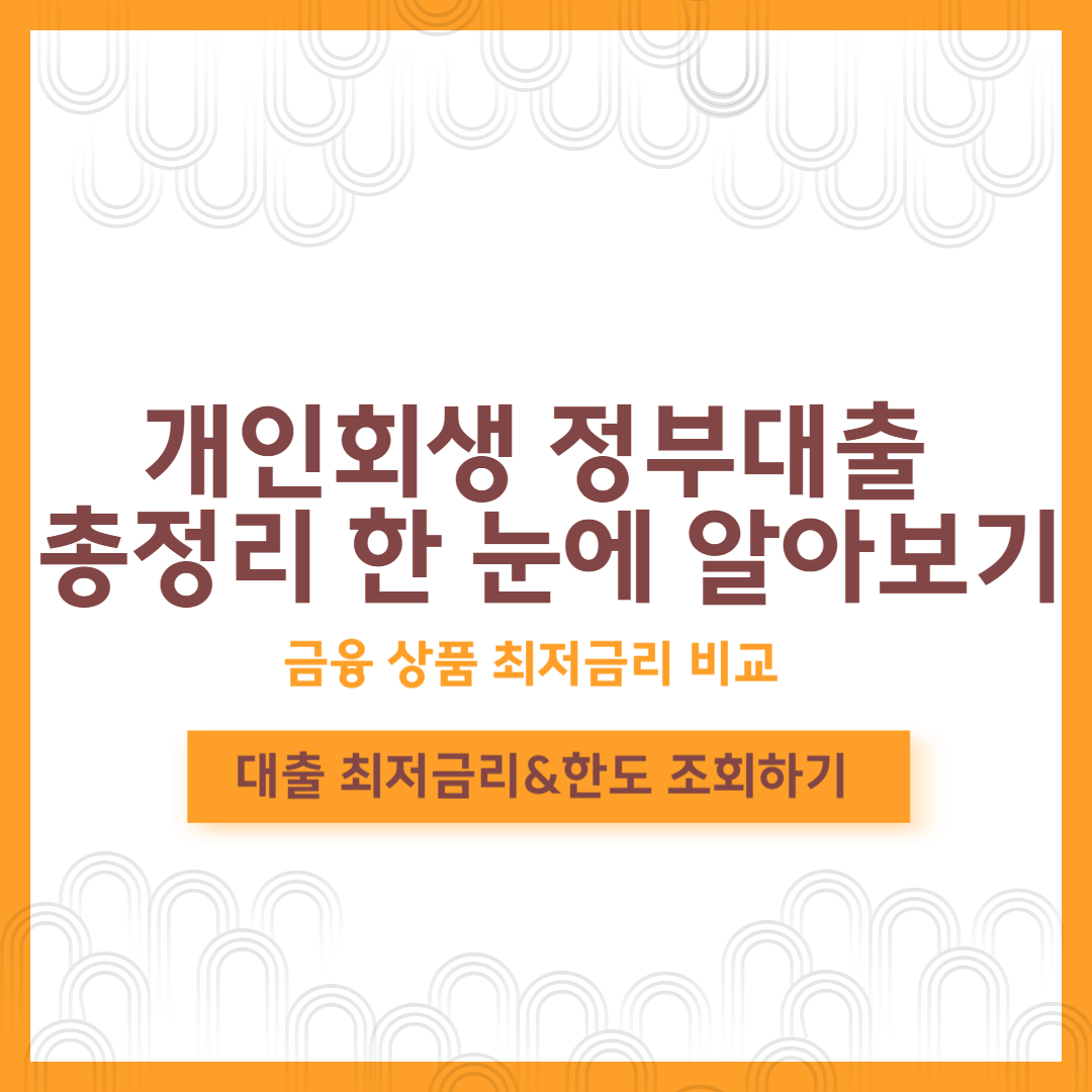 개인회생 정부대출 바로가기