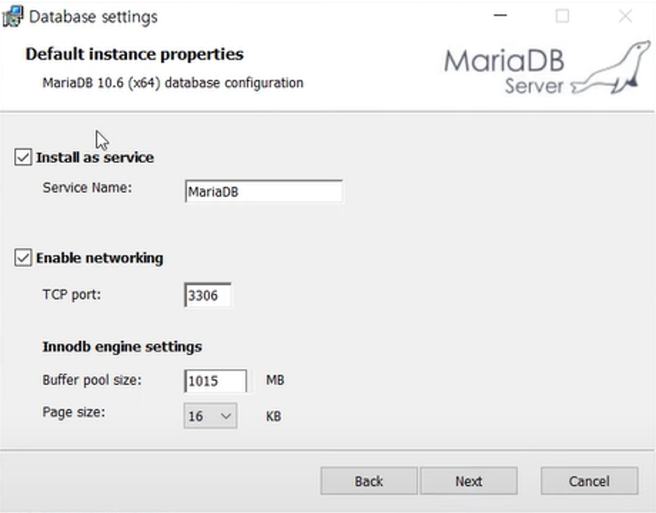 mariaDB 설치 3